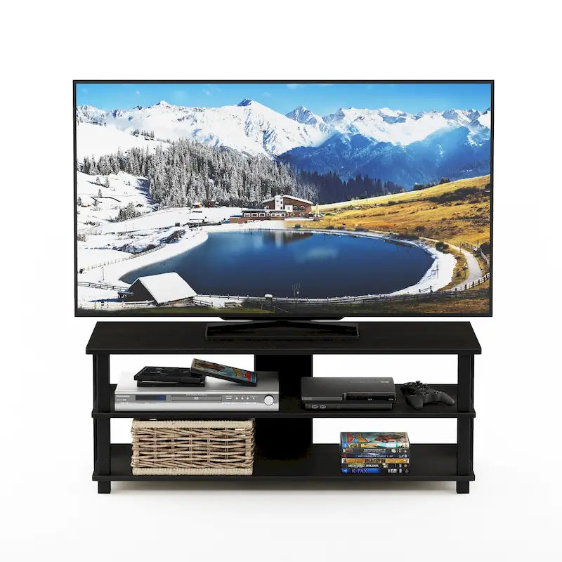 Porch & Den Shelby Wood 3-tier Modern TV Stand