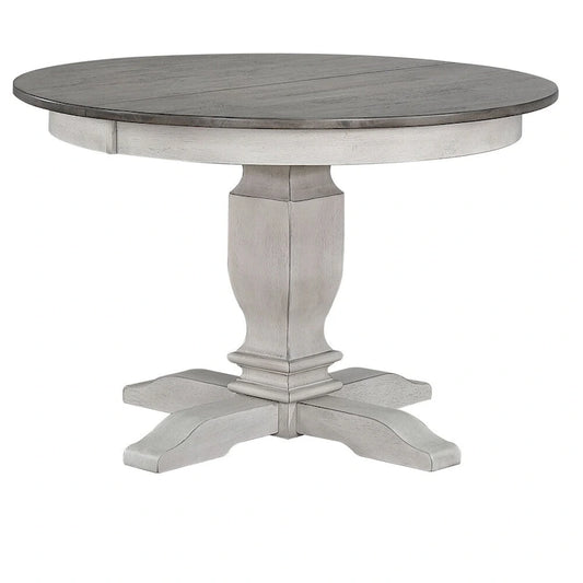 The Gray Barn Avalon 5-piece Transitional Dining Set in Ash and Stormy White