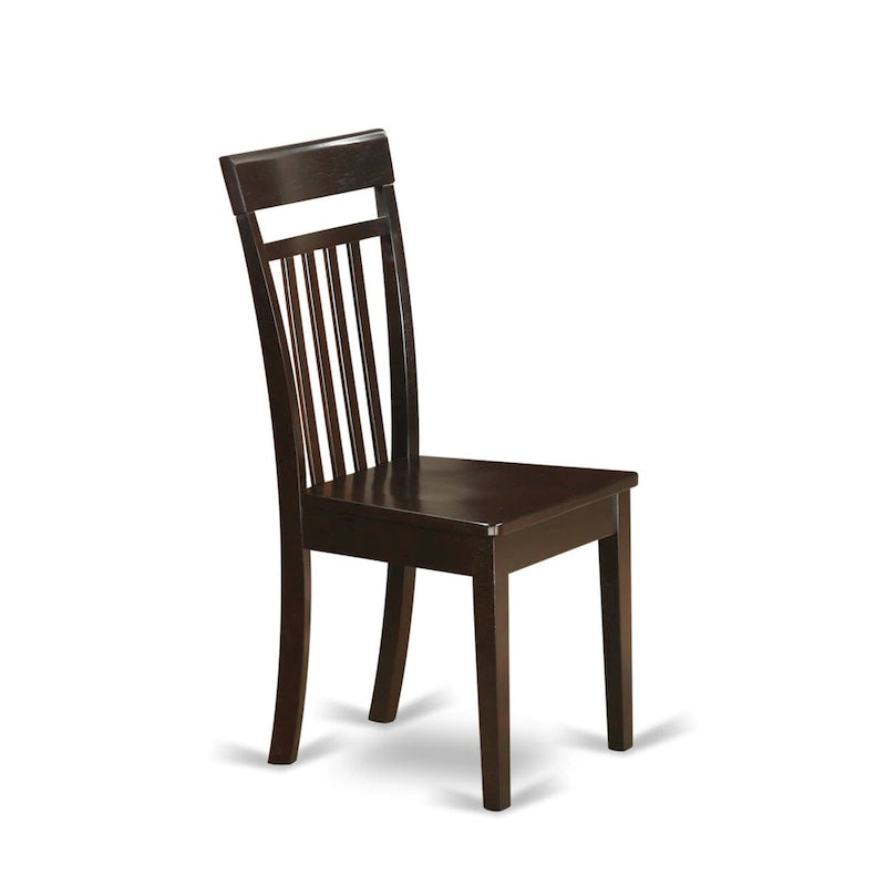 East West Furniture Dining Table Set Includes a Square Table with Butterfly Leaf and Dining Chairs (Chair Seat Type Options)