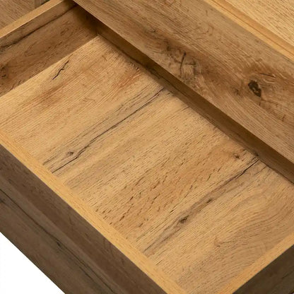 Wood+Grey 70.9 TV Stand with Storage and Drop Down Door for TVs Up to 80