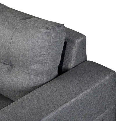 Modern 4-Seat L-Shaped Sectional Sofa with Lounge Chaise