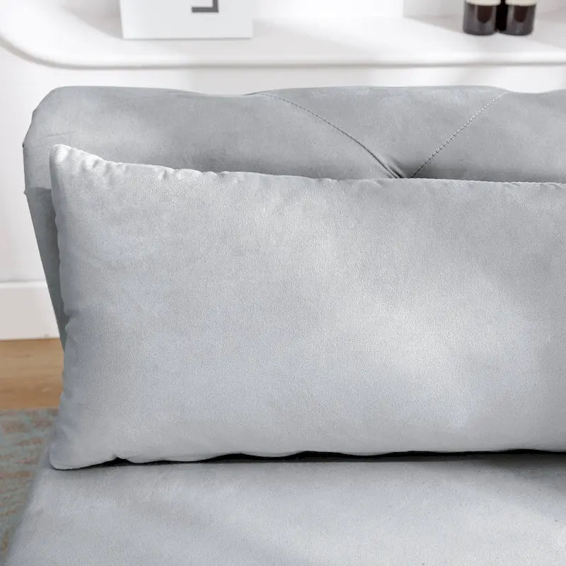 Velvet Chaise Lounge Indoor with Pillow
