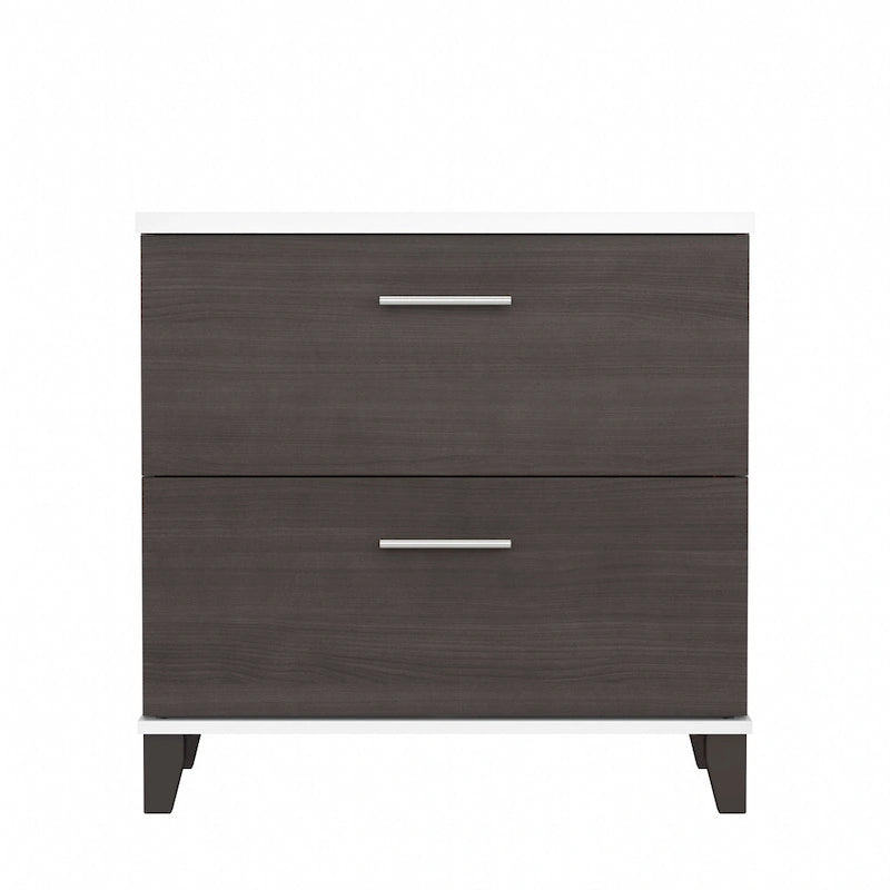Bush Furniture Somerset 2 Drawer Lateral File Cabinet with Storage