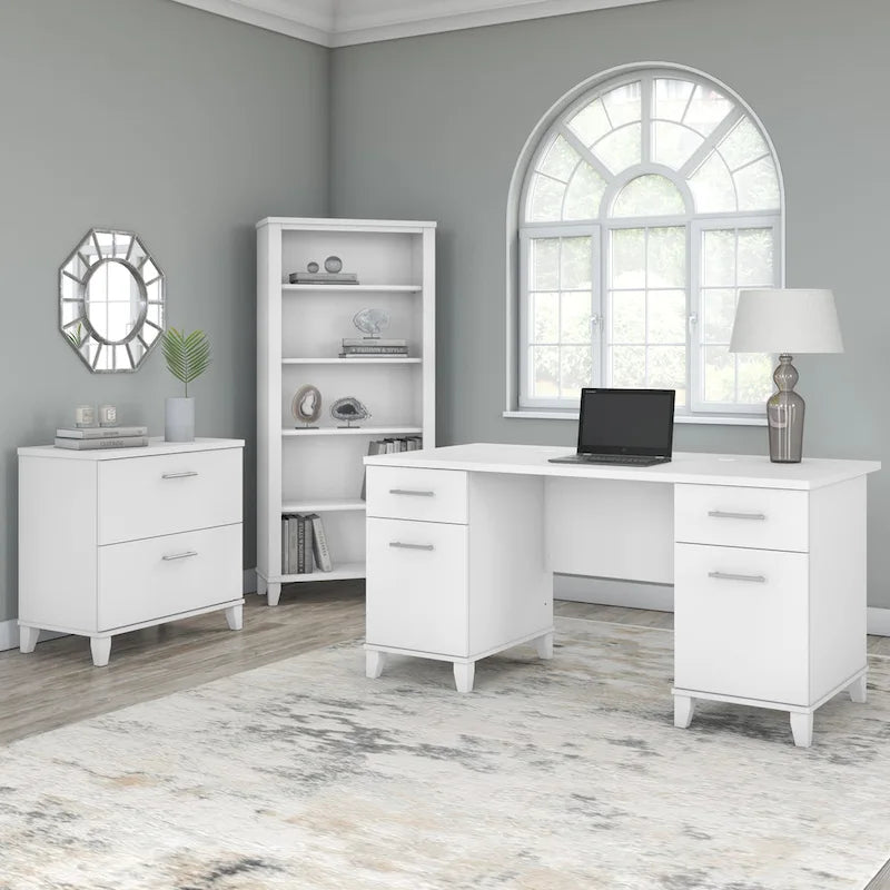 Bush Furniture Somerset 2 Drawer Lateral File Cabinet with Storage