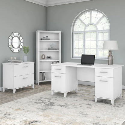 Bush Furniture Somerset 2 Drawer Lateral File Cabinet with Storage