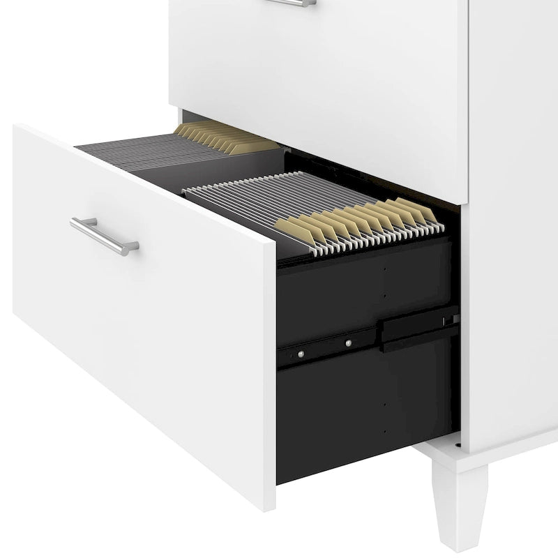 Bush Furniture Somerset 2 Drawer Lateral File Cabinet with Storage