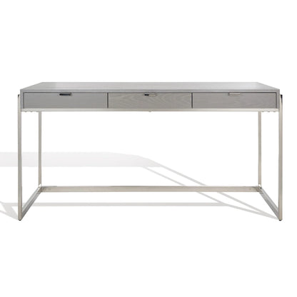 SAFAVIEH Couture Radunka 3-Drawer Smoked Eucalyptus Writing Desk