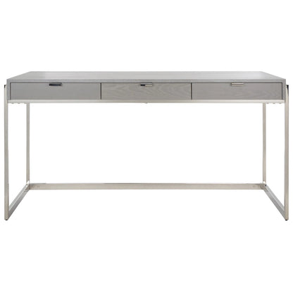 SAFAVIEH Couture Radunka 3-Drawer Smoked Eucalyptus Writing Desk