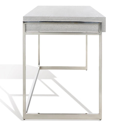 SAFAVIEH Couture Radunka 3-Drawer Smoked Eucalyptus Writing Desk