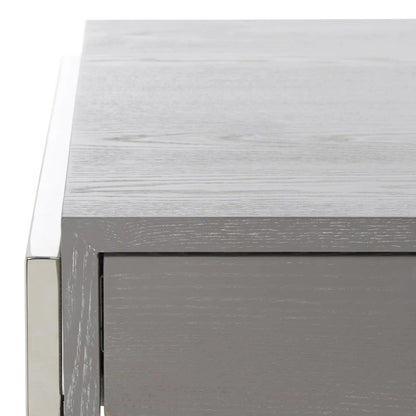 SAFAVIEH Couture Radunka 3-Drawer Smoked Eucalyptus Writing Desk