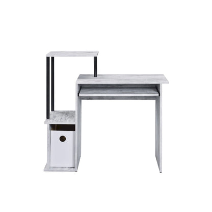 37 Antiqued White Computer Desk