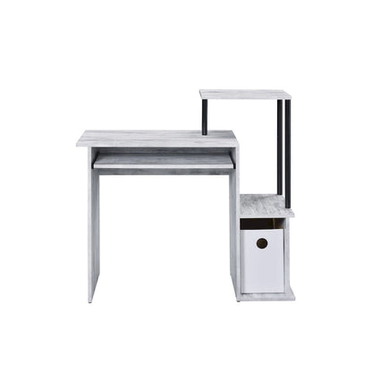 37 Antiqued White Computer Desk