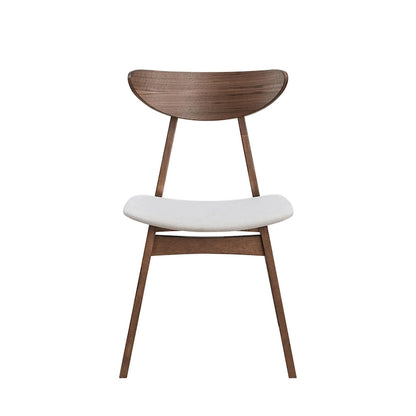 Modern 2-Piece Wooden Dining Chair Set, Wooden Frame with Backrest and Cushioned Seat, Suitable for Dining Room and Living Room