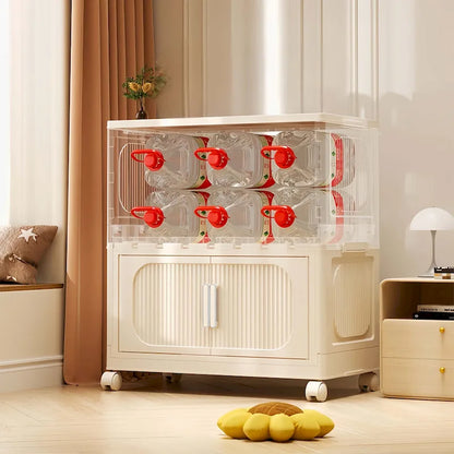 19.69 Side Wide Folding Storage Cabinet