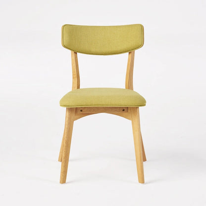 Chazz Mid-Century Modern Upholstered Rubberwood Dining Chairs (Set of 4) by Christopher Knight Home