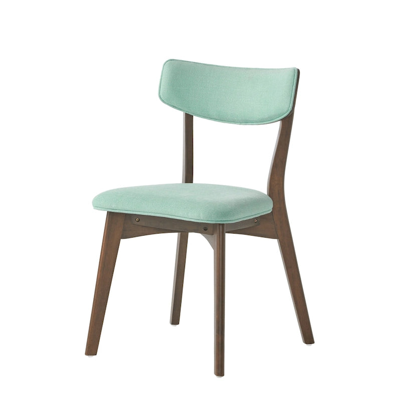 Chazz Mid-Century Modern Upholstered Rubberwood Dining Chairs (Set of 4) by Christopher Knight Home