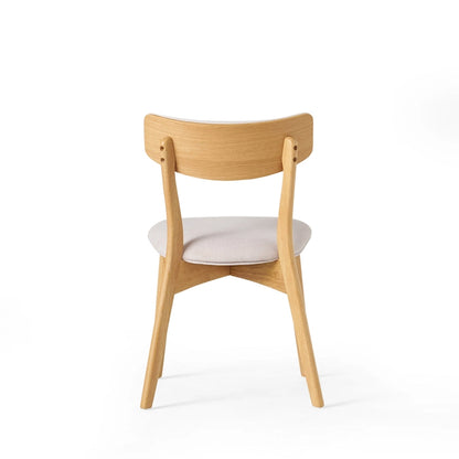 Chazz Mid-Century Modern Upholstered Rubberwood Dining Chairs (Set of 4) by Christopher Knight Home