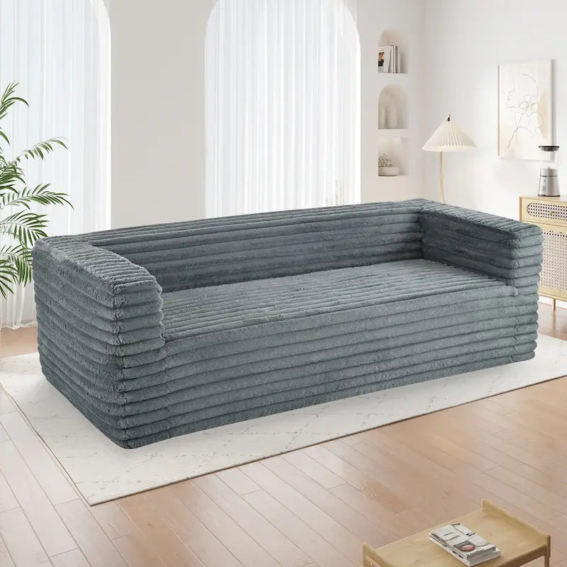 Christopher Knight Home - Jonathan Luxuriously Soft Modern 3-Seat Corduroy Sofa