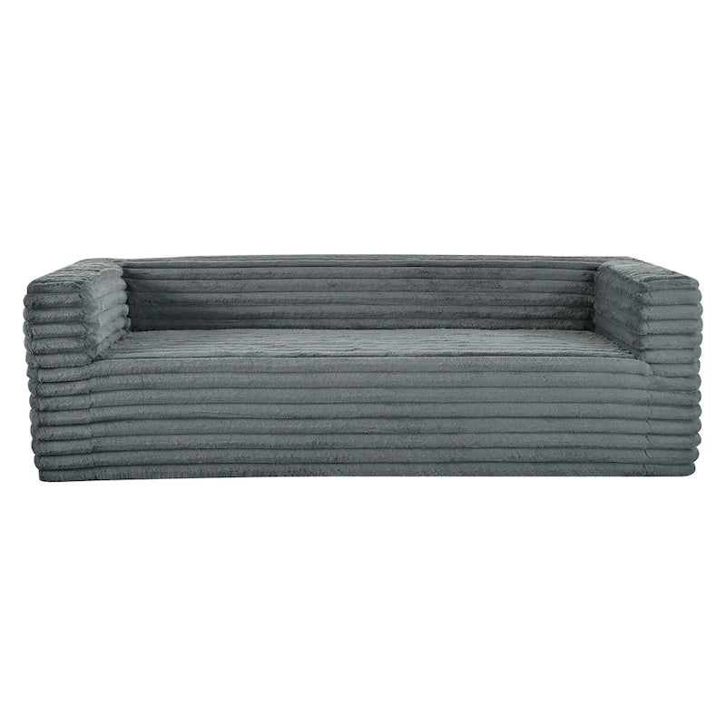 Christopher Knight Home - Jonathan Luxuriously Soft Modern 3-Seat Corduroy Sofa
