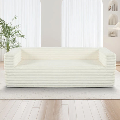 Christopher Knight Home - Jonathan Luxuriously Soft Modern 3-Seat Corduroy Sofa