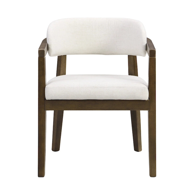 Christopher Knight Home - Carter Modern Dining Armchair Set of 2 with Upholstered Seating and Solid Wood Frame