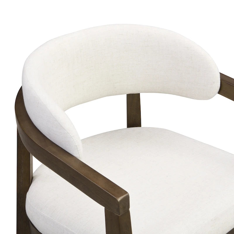 Christopher Knight Home - Carter Modern Dining Armchair Set of 2 with Upholstered Seating and Solid Wood Frame