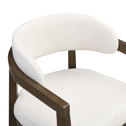Christopher Knight Home - Carter Modern Dining Armchair Set of 2 with Upholstered Seating and Solid Wood Frame