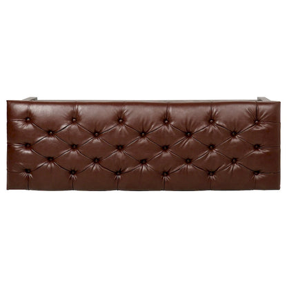 Christopher Knight Home - Florian Tufted Upholstered End of Bed Bench with Nailhead Trim and Shelf