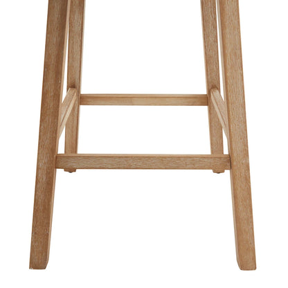 Roomfitters 33.25 Swivel Upholstered Counter Stools, Set of 2 Armless Bar Chairs with Rubberwood Frame and Footrest