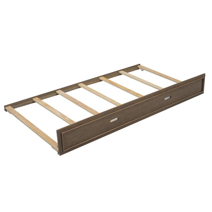 Full Daybed with Shelves, USB Charging, LED Lights & Twin Trundle