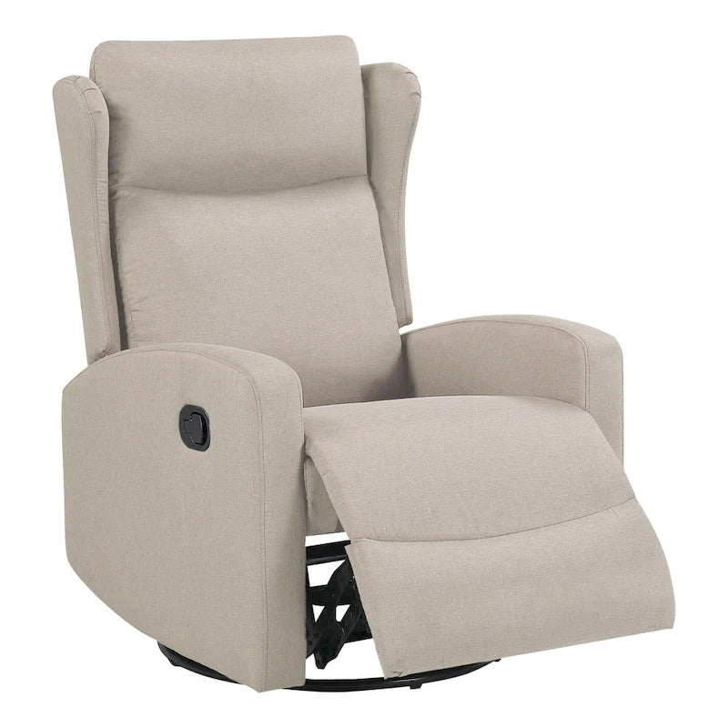 Rocking Swivel Recliner Chair for Living Room, 360 Degree Swivel, Adjustable Modern Reclining Chair with Lumbar Support