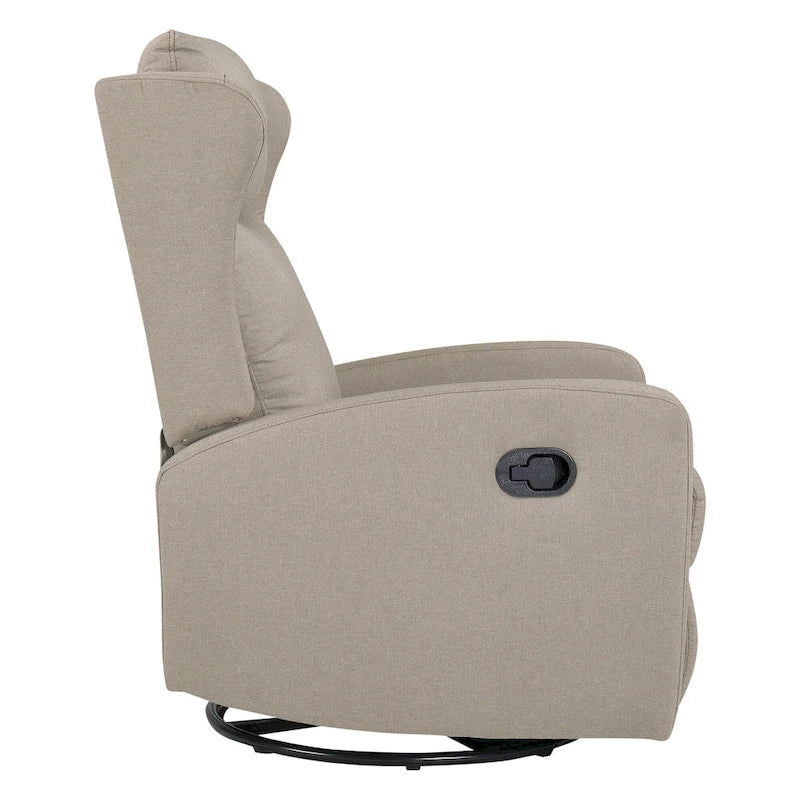 Rocking Swivel Recliner Chair for Living Room, 360 Degree Swivel, Adjustable Modern Reclining Chair with Lumbar Support