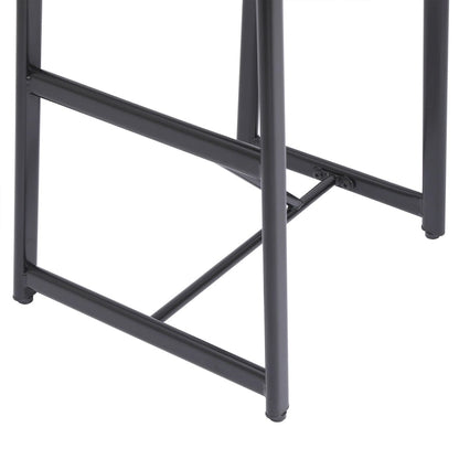 27H Barstool Set of 3 Wooden Round Bar Stools with Footrest, Easy Assembly, for Dining Room, Kitchen