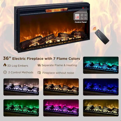 Farmhouse Fireplace TV Stand for 85 Inch TV, Entertainment Center