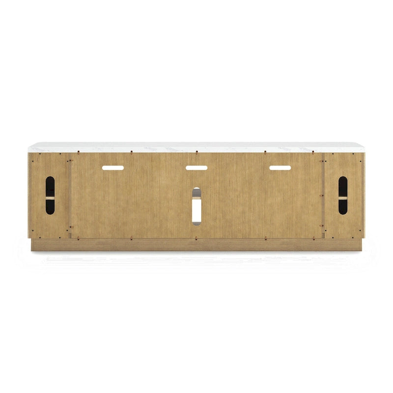 Signature Design by Ashley Camdill Brown 80 TV Stand for TVs up to 90 - 79.5 W x 18.5 D x 24.5 H