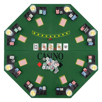 Costway 48 Poker Table Top - 8 Player Foldable Texas Holdem Poker - See Details