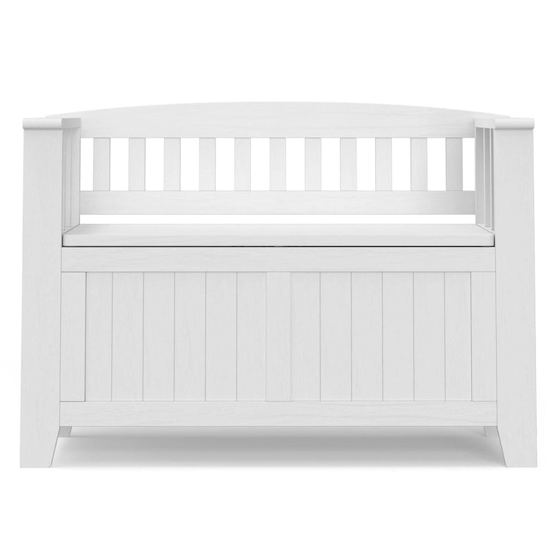WYNDENHALL Normandy 36 Wide Solid Wood Transitional Small Entryway Storage Bench - 36 Inches wide