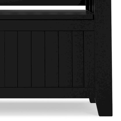 WYNDENHALL Normandy 36 Wide Solid Wood Transitional Small Entryway Storage Bench - 36 Inches wide