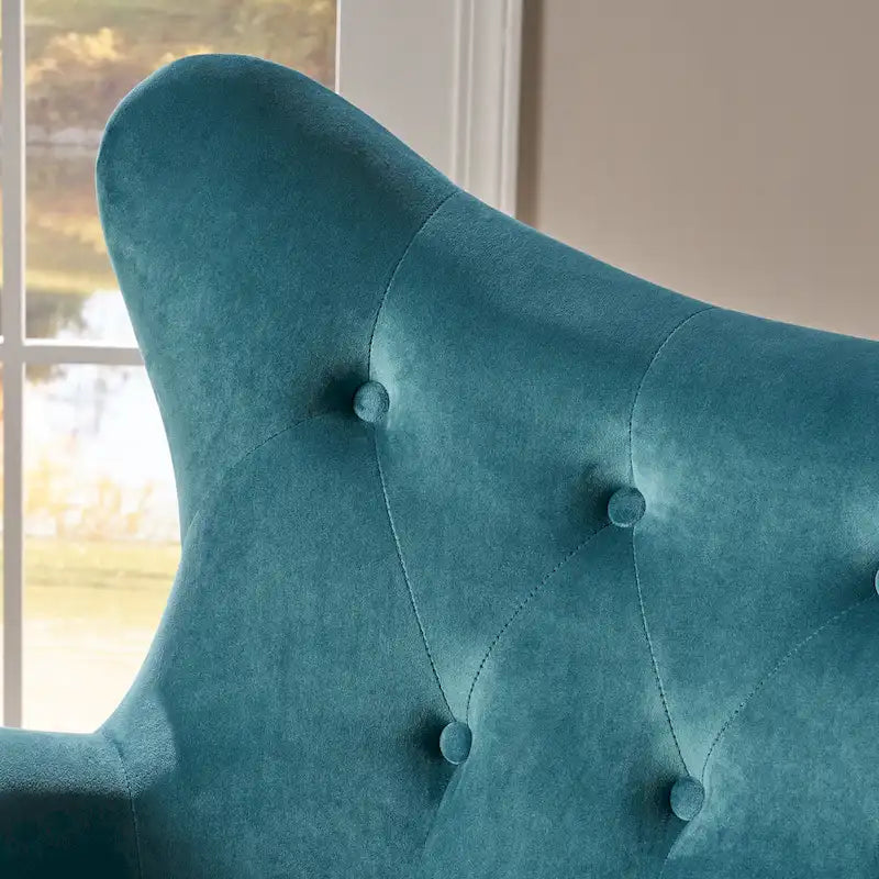 Alyssa Mid-century Upholstered Arm Chair by Christopher Knight Home - 30.25D x 34.25W x 39.75H