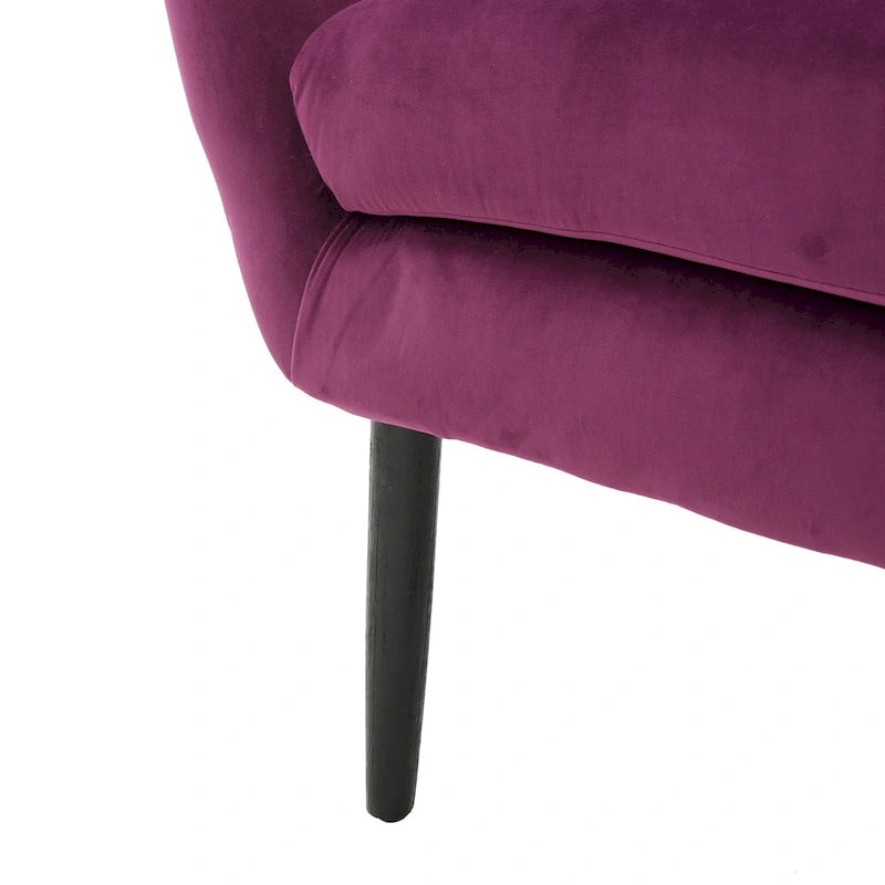Alyssa Mid-century Upholstered Arm Chair by Christopher Knight Home - 30.25D x 34.25W x 39.75H