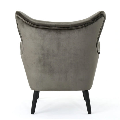 Alyssa Mid-century Upholstered Arm Chair by Christopher Knight Home - 30.25D x 34.25W x 39.75H
