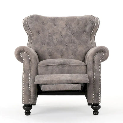 Walder Tufted Microfiber Recliner Club Chair by Christopher Knight Home