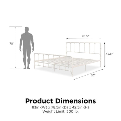 Avenue Greene Sandy Farmhouse Metal Bed