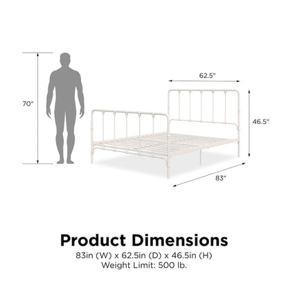 Avenue Greene Sandy Farmhouse Metal Bed