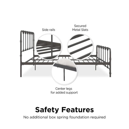 Avenue Greene Sandy Farmhouse Metal Bed