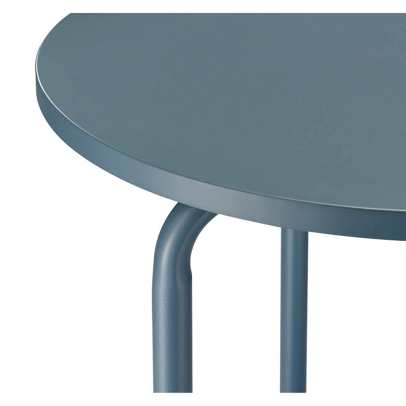 OS Home and Office Furniture Elgin Metal Accent Table in Bluestone