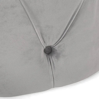 Orla Modern Glam Round Tufted Velvet Ottoman by Christopher Knight Home