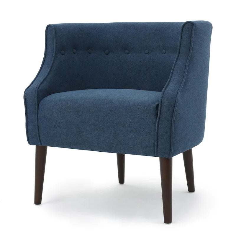Brandi Button-tufted Fabric Club Chair by Christopher Knight Home - 27.00 W x 28.75 L x 30.50 H