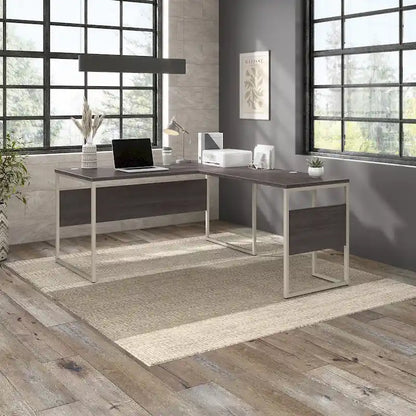 Hybrid 60W x 30D L Shaped Table Desk by Bush Business Furniture