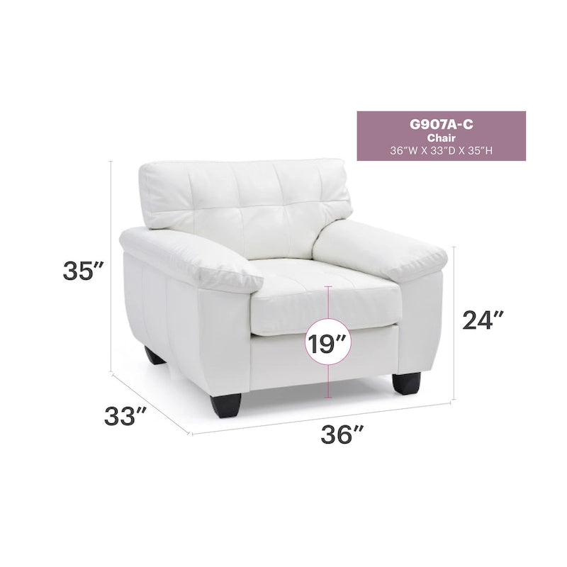 Gallant Upholstered Accent Chair - 36L x 33W x 35H